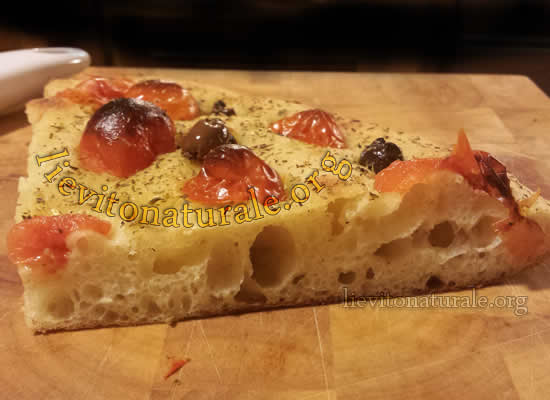 Focaccia Barese Con Lievito Naturale O Lievito Madre O Pasta Madre