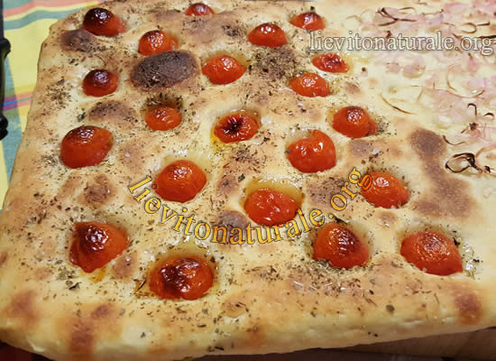 Focaccia Barese con Lievito Naturale o Lievito Madre o Pasta Madre