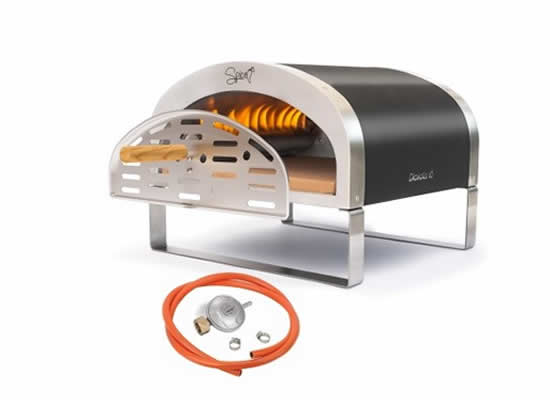 Forno a gas Pizza diavola Pro con biscotto