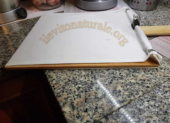 telaio inforna pizza di lato