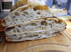 Focaccia in pala alla romana